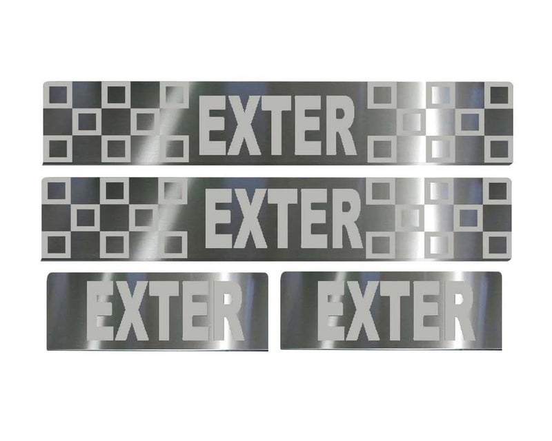 Auto E-Shopping Door Guard Steel Foot Step Sill Car Door Guard Scuff Plate Compatible for Exter with Adhesive Tape 4 Piece - Image 2