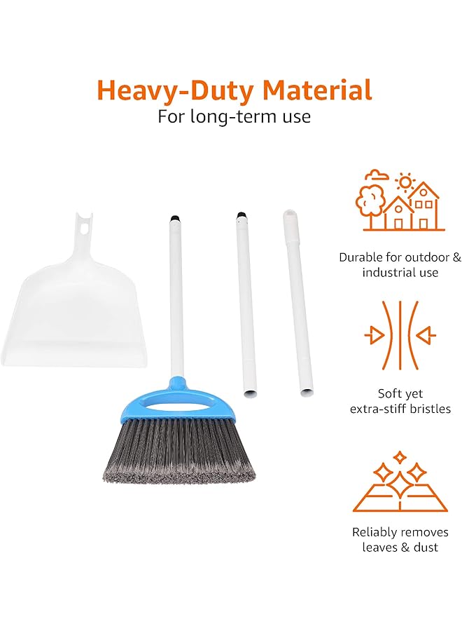erorex Dustpan Broom Set Blue And White - Image 4
