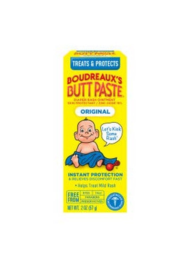 Boudreaux's Butt Paste Diaper Rash Ointment, Zinc Oxide, 2-Ounce Box (Pack of 4) - Image 2