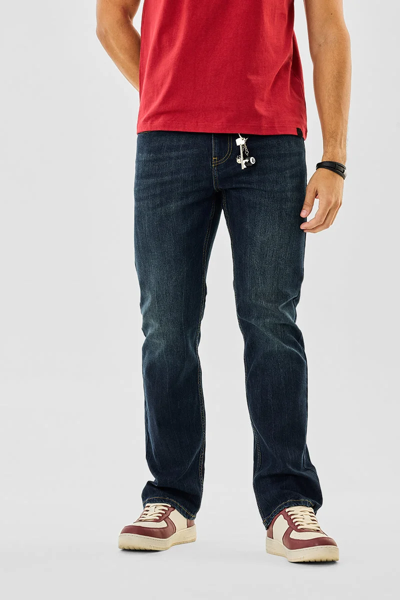 سنيتش Straight Fit Stretch Jeans