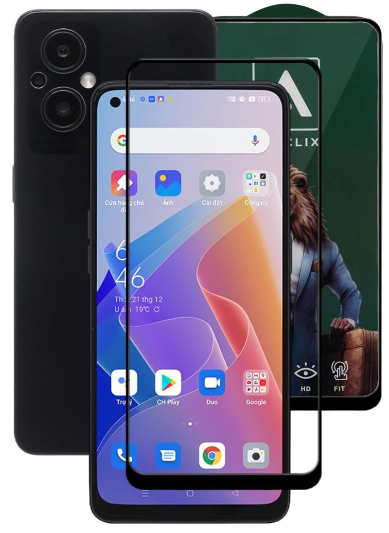 ACLIX Antistatic ESD Dustproof Premium Quality High Definition Tempered Glass Screen Protector Designed For Oppo Reno7 Z 5G - Image 1