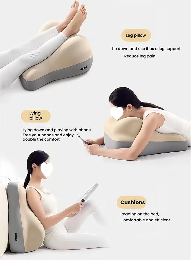 Arabest Leg Elevation Pillow Lumbar Pillow Relax Cushion Sleeping Pillow Portable Cushion Body Pillow For Sleeping Leg Elevation Bed Sofa Travel Camping - Image 3