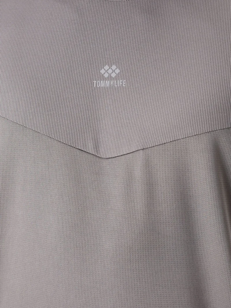 تومي لايف TOMMY Men's Solid Polyester Crew Neck T-Shirt