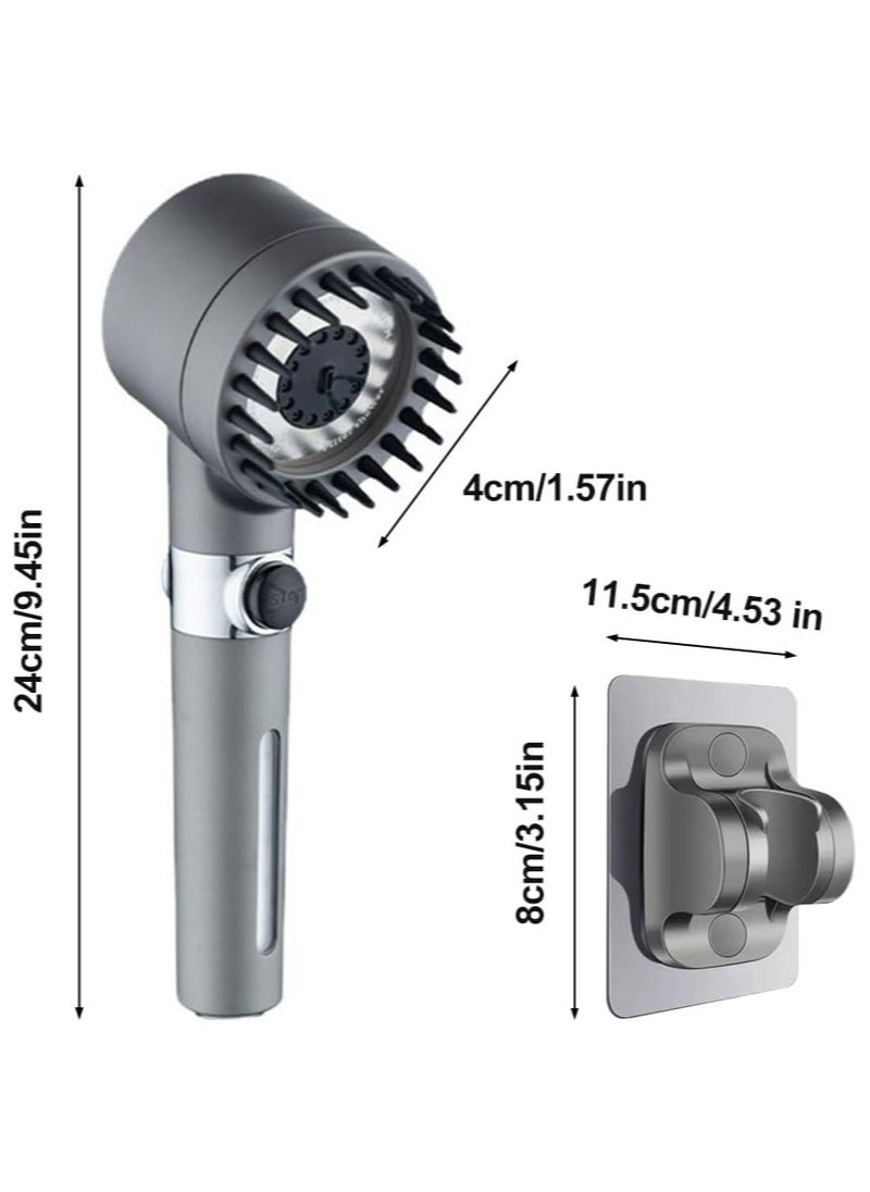 JAJEEK High Pressure Handheld Shower Head – 3 Spray Modes, Scalp Massage, Skin Beauty – Multifunctional Shower Head with Detachable Design, Universal Fit – Ideal for Home Spa Experience​ - Image 4