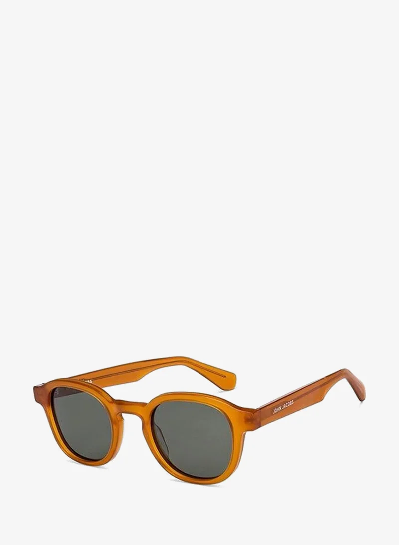 John Jacobs Grey Gold Full Rim Round John Jacobs JJ Tints JJ S70018-C2 Sunglasses