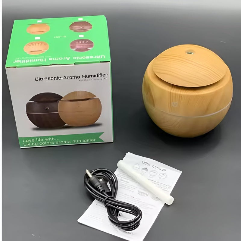ACUDY Light Wood Humidifier Ultrasonic Wooden Humidifier for Home Office Cool Mist Aroma Diffuser with LED Night Light Silent Air Purifier for Bedroom Yoga - Image 5