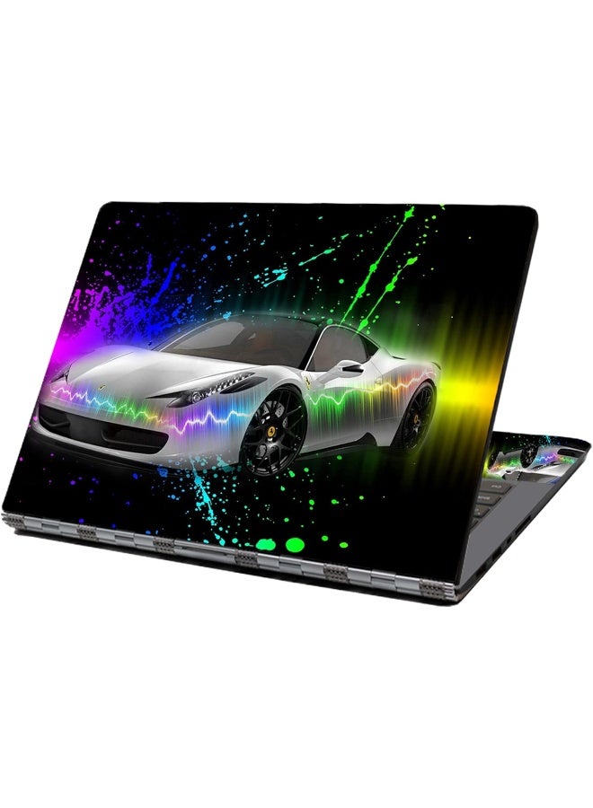 Home Trove HAPPYLIVE SHOPPING Laptop Skin Sticker Decal,12" 13" 13.3" 14" 15" 15.4" 15.6" Laptop Skin Sticker Protector Cover for Toshiba Hp Samsung Dell Apple Acer Leonovo Sony Asus Laptop Notebook (Cool Car) 