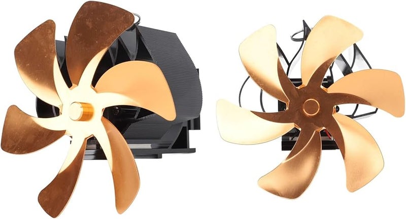 مروحة موقد تعمل بالحرارة الذهبية تحسن توزيع الهواء وتقلل تكاليف الحطب بحجم هواء كبير وضجيج منخفض - Image 4