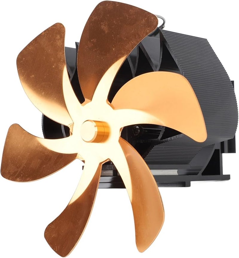 مروحة موقد تعمل بالحرارة الذهبية تحسن توزيع الهواء وتقلل تكاليف الحطب بحجم هواء كبير وضجيج منخفض - Image 2