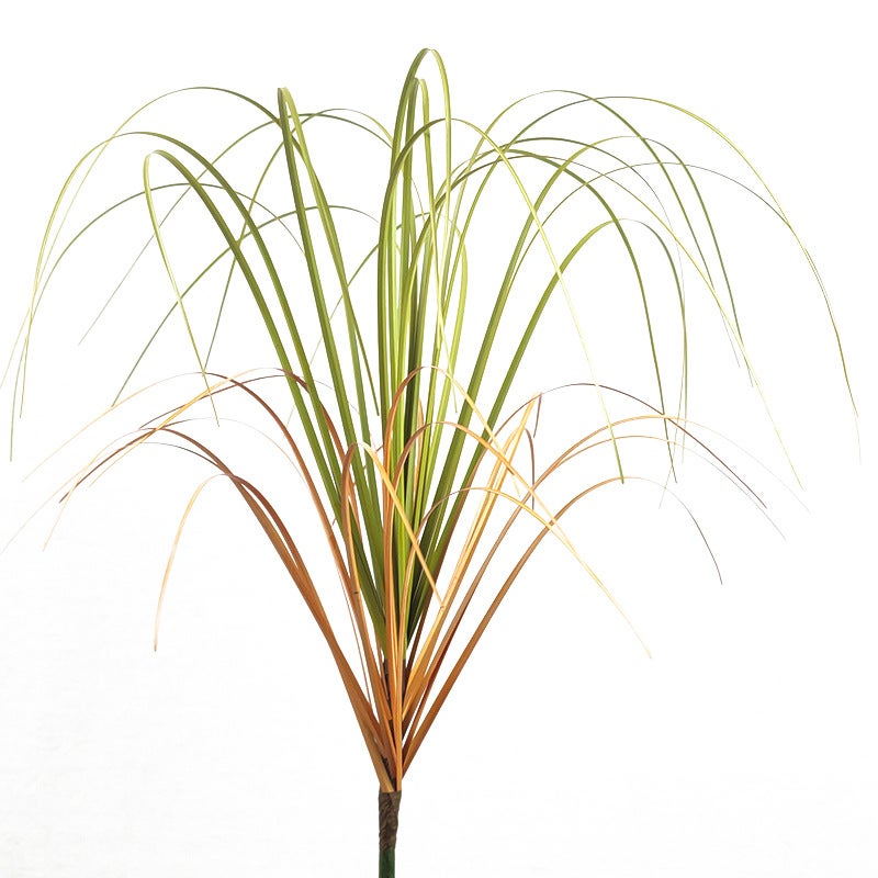Generic Nordic Style Pampas Grass Artificial Plant Decor Single-branch cattail grass-autumn orange 