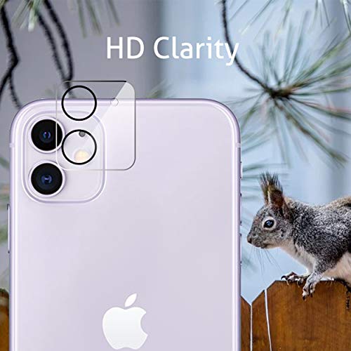 Ailun 2Pack Screen Protector Compatible for iPhone 11 [6.1 inch] + 2 Pack Camera Lens Protector,Tempered Glass Film, [9H Hardness] - HD - Image 3