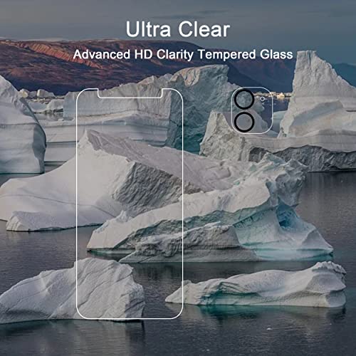 Ailun 2Pack Screen Protector Compatible for iPhone 11 [6.1 inch] + 2 Pack Camera Lens Protector,Tempered Glass Film, [9H Hardness] - HD - Image 4