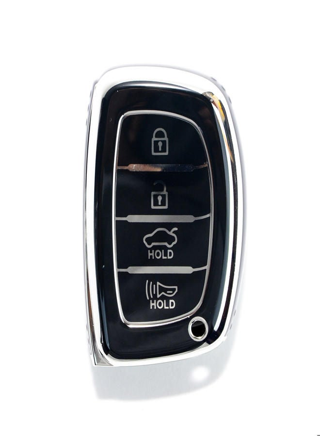 Luxury Car Remote Cover;hyundi mistra silver - Image 2