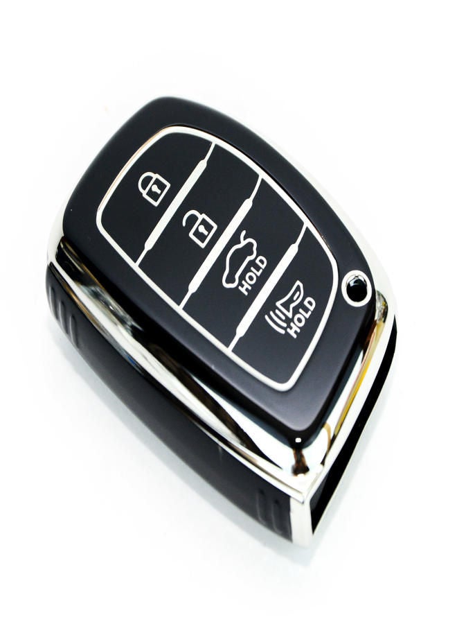 Luxury Car Remote Cover;hyundi mistra silver - Image 1
