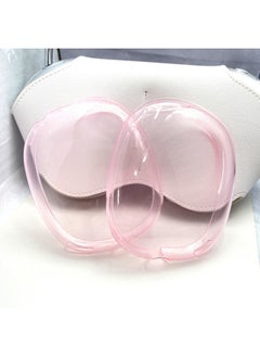 AirpodsMax Apple Headset Protective Cover For Apple Headset TPU Transparent Soft Shell Headset-Color:Powder Penetration-Model:Applicable To Airpods Max