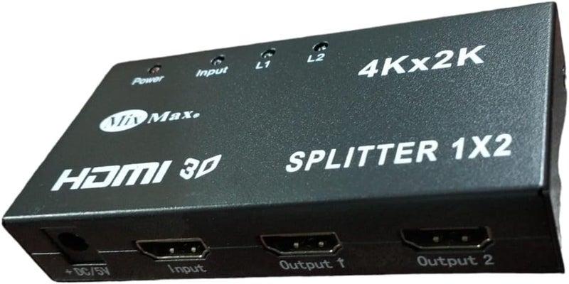 HDMI Splitter 1in2-Out, Support 4k x 2k 3D Full HD 1080P, Support for TVs or Multi Monitor With Power Adapter. | Professional, Expanded Product Listing for – Technical Features, Us - Image 3