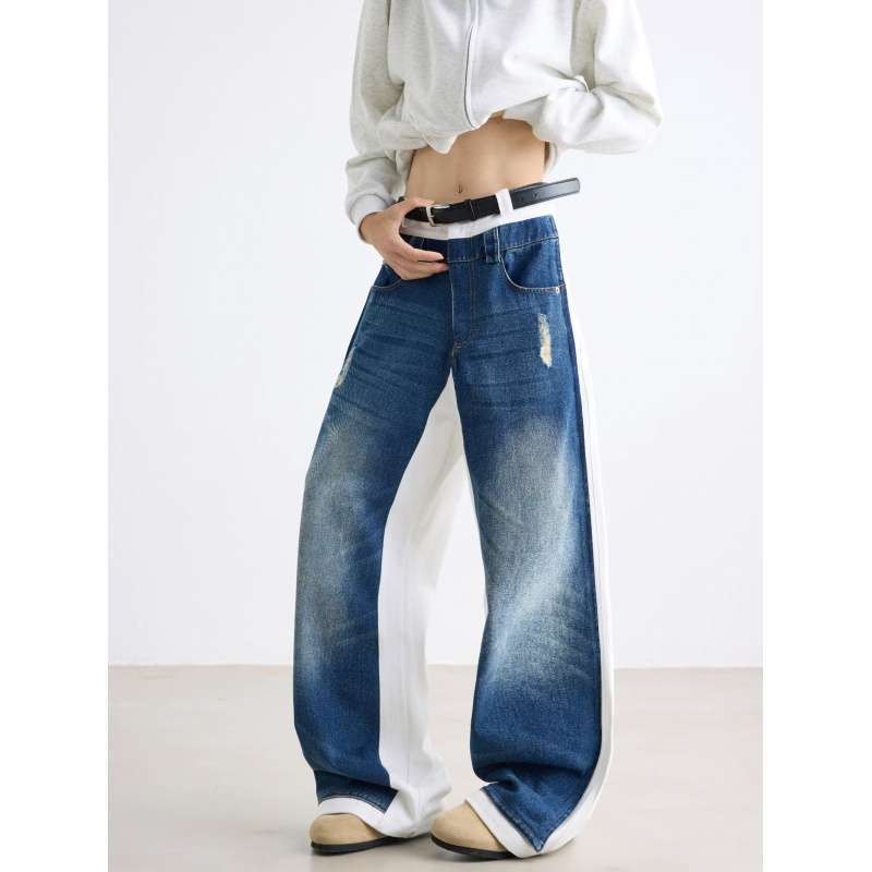 Unisex Classic Denim Jeans Loose Fit Daily Outdoor Wear - Image 2