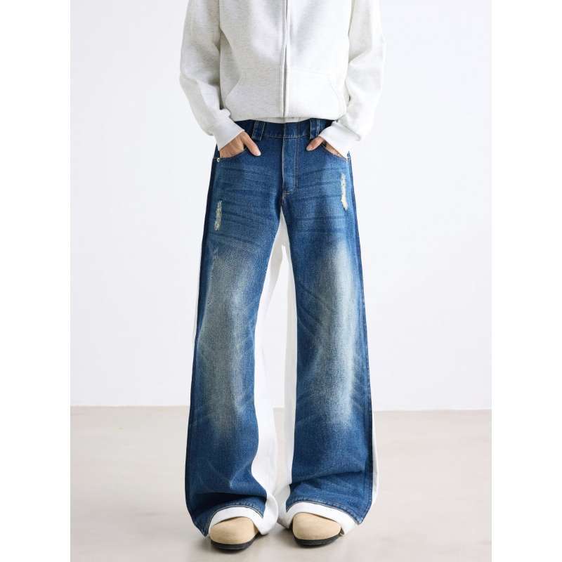 Unisex Classic Denim Jeans Loose Fit Daily Outdoor Wear - Image 4