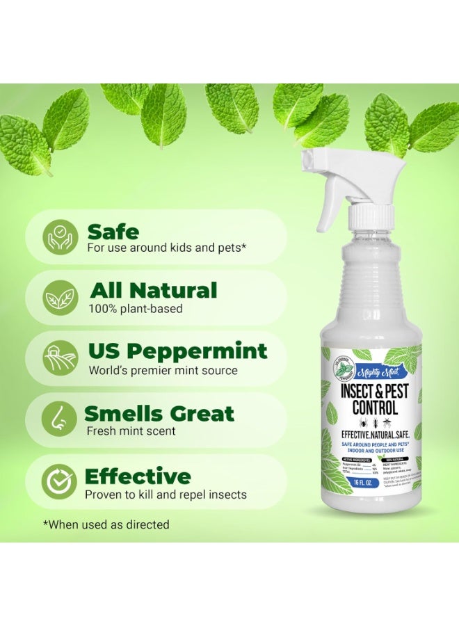 Mighty Mint 16 oz Peppermint Oil Insect  Pest Spray - for Spiders, Ants, and More - Image 4