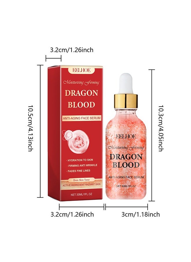EELHOE - Dragon Blood Anti-Aging Face Serum，Hydration To Skin, Firming Anti Wrinkle and  Fades Fine Lines,Oil-Free Moisturizer for a Youthful Glow 30ml - Image 1