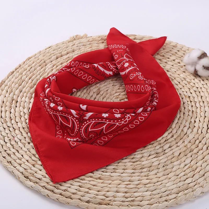 ComboCube 12 Pack(one Dozen) Multi-Purpose Cotton Paisley Cowboy Bandanas Headband for Men and Women - Image 3