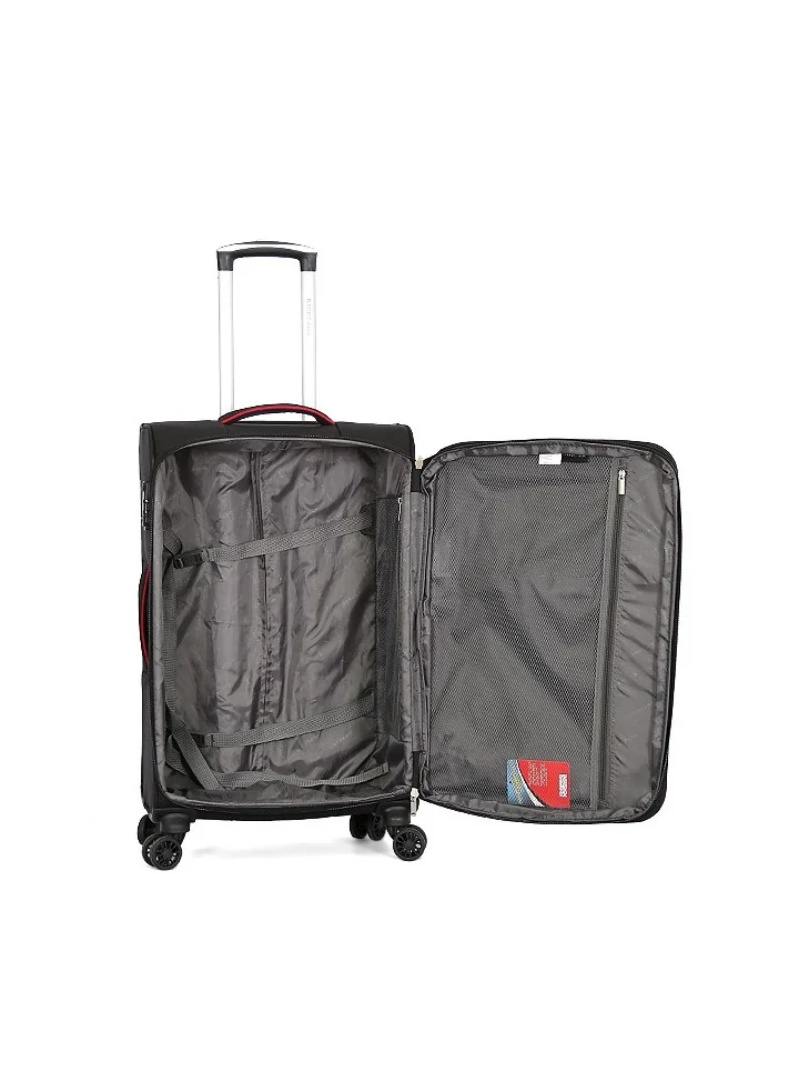 جيوردانو حقيبة سفر بعجلات دوارة مزدوجة ثلاث قطع أسود