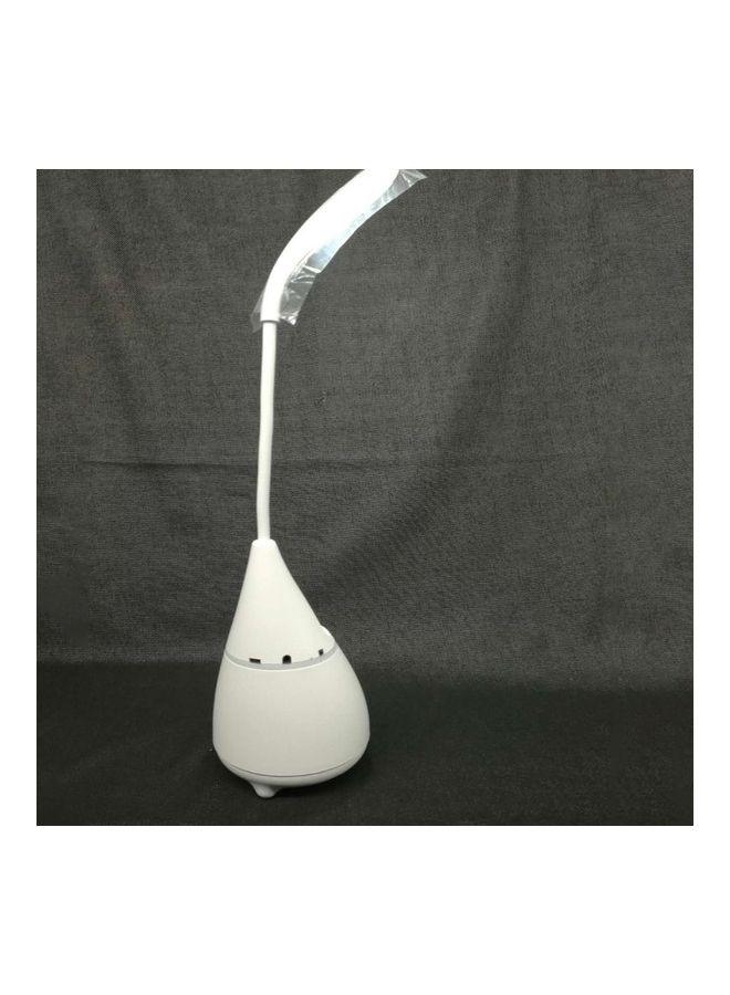 NIBEMINENT Rechargeable Speaker With Lamp And Phone Holder White  - Image 3