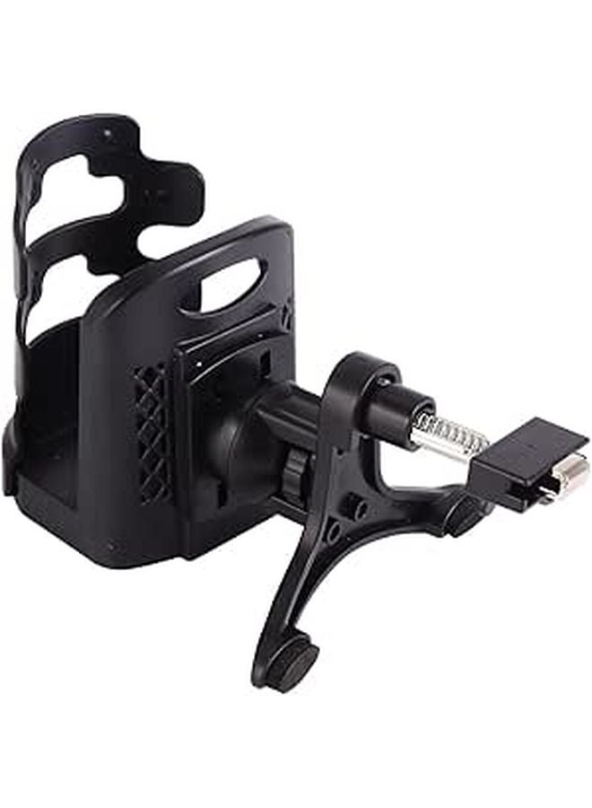 Universal Car Air Vent Cup Holder Beverage Rack For Travel Most Vehicles Black - Image 1