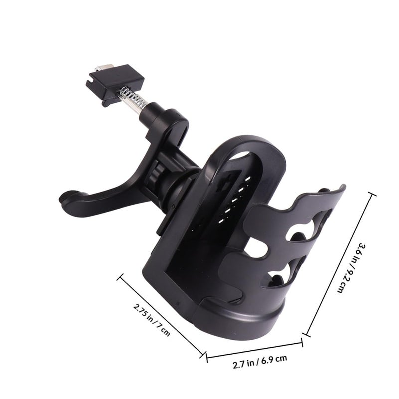 Universal Car Air Vent Cup Holder Beverage Rack For Travel Most Vehicles Black - Image 3