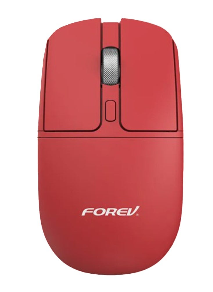 Forev - Wireless office Mouse FV-386  – 4 Silent Button 2.4Ghz 10m Range – Non-slip roller design 1600DPI , red - Image 1