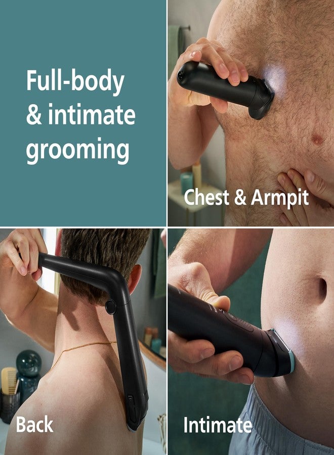 Norelco Philips Norelco Body Groomer 7000 Series, Waterproof Men's Full Body Groomer with Travel Case, Triple Protect Shave System & Body Hair Trimmer with Contour-Following 2D Flexing Head, BG7490/50 - Image 2