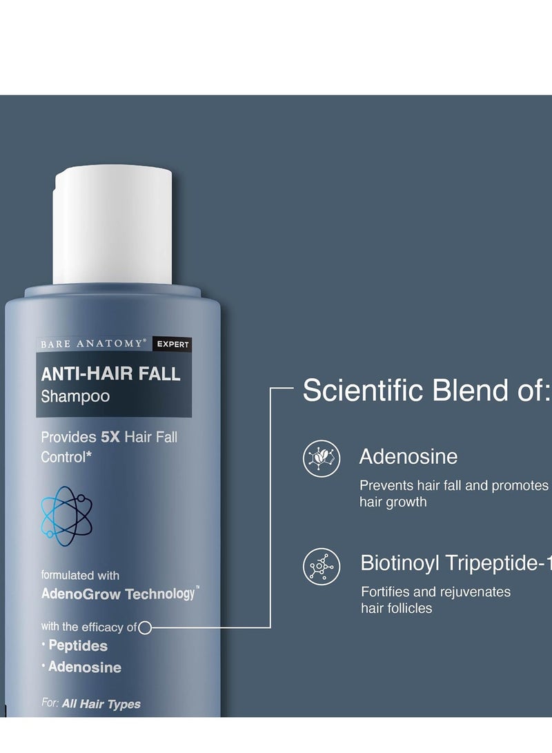 Bare Anatomy Anti Hair Fall Shampoo 5x Hair Fall Control Growth Contains Biotin Adenosine 250ml - Image 3