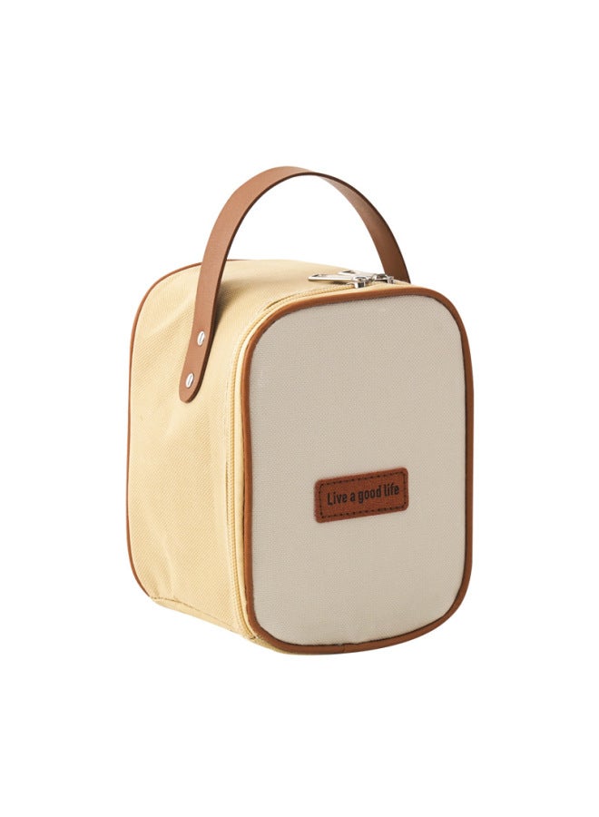 Insulated Lunch Box Soup Box Office Workers Round Soup Cup Women's Canister Home Breakfast Cup Milk Oatmeal-Specifications:Single-layer Thermal Insulation Bag (M)  - Image 1