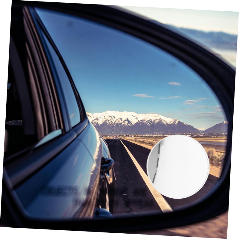 Car Convex Rearview Mirror With Suction Cup Mount Easy Installation Wide Angle Lens - Image 5