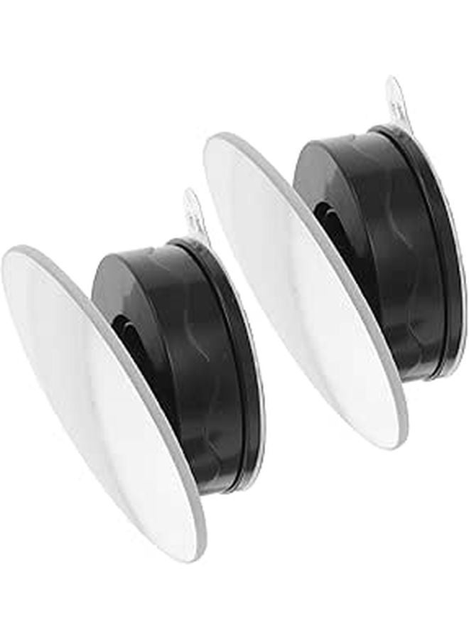 Car Convex Rearview Mirror With Suction Cup Mount Easy Installation Wide Angle Lens - Image 1
