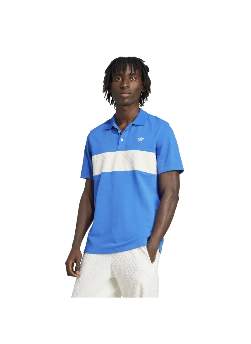 اديداس adidas Q2 MONOGRAM SHI Blue Originals Men POLO SHIRTS