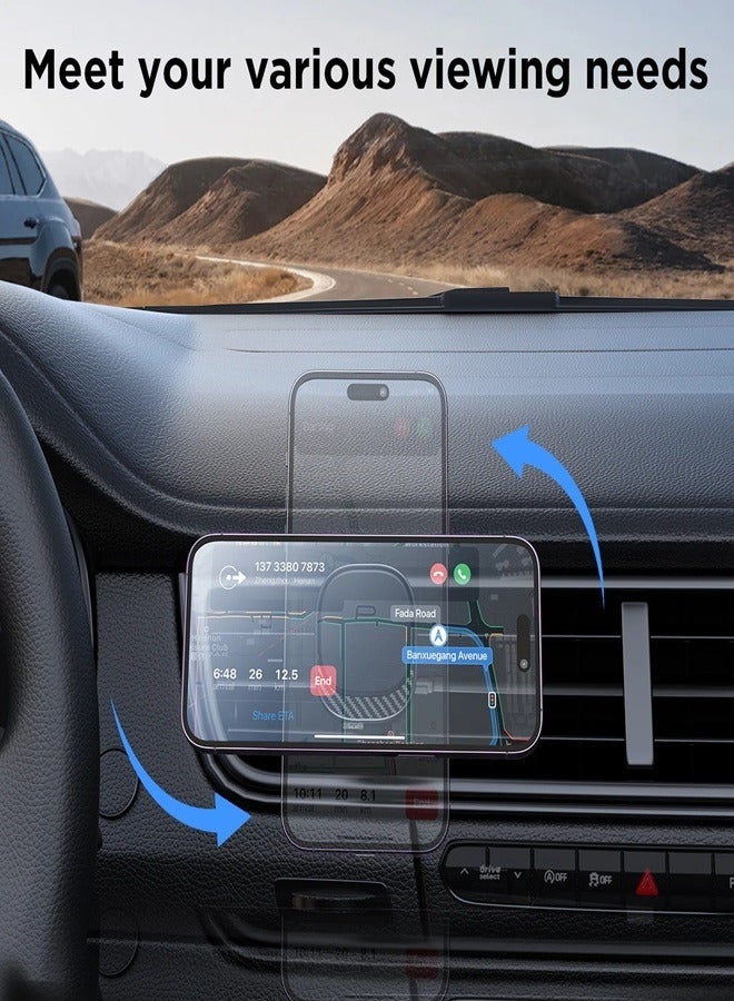 JOYROOM JR-ZS400 Magnetic Car Phone Mount Dashboard Black - Image 5