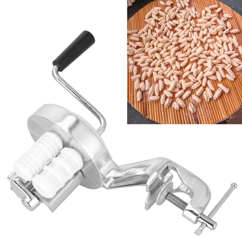 Stainless Steel Manual Pasta Maker Hand Crank Macaroni Press Machine Easy Clean - Image 5