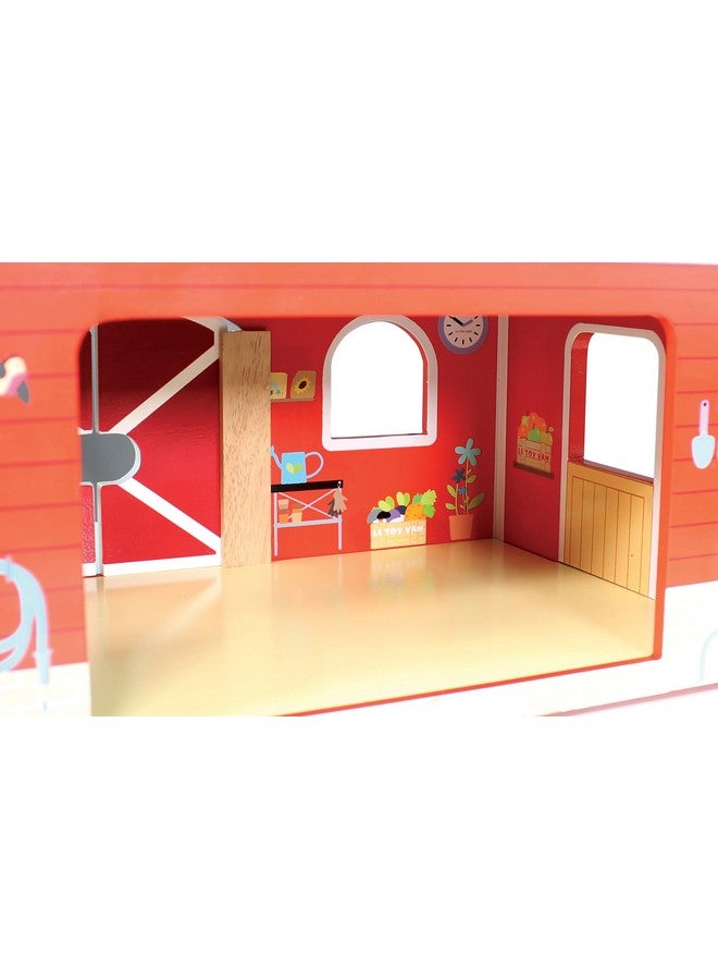 Le Toy Van - Educational Wooden Toy Colourful Wooden Red Barn | Great Interactive Role Play Gifts for A Boy Or Girl - 3+ Years - Image 4