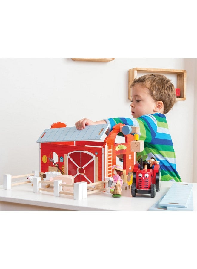 Le Toy Van - Educational Wooden Toy Colourful Wooden Red Barn | Great Interactive Role Play Gifts for A Boy Or Girl - 3+ Years - Image 5
