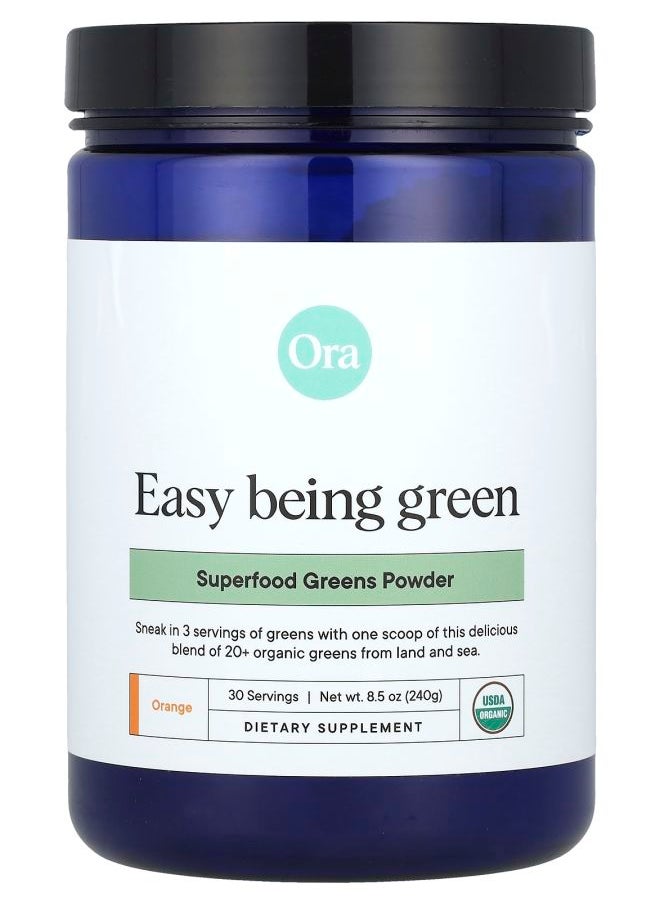 Easy Being Green Superfood Greens Powder Orange 8.5 oz (240 g) - pzsku/Z56A79E16BC225DCDC3E6Z/45/_/1730767432/c750dc6d-a021-45e6-bc24-9a9e24968833