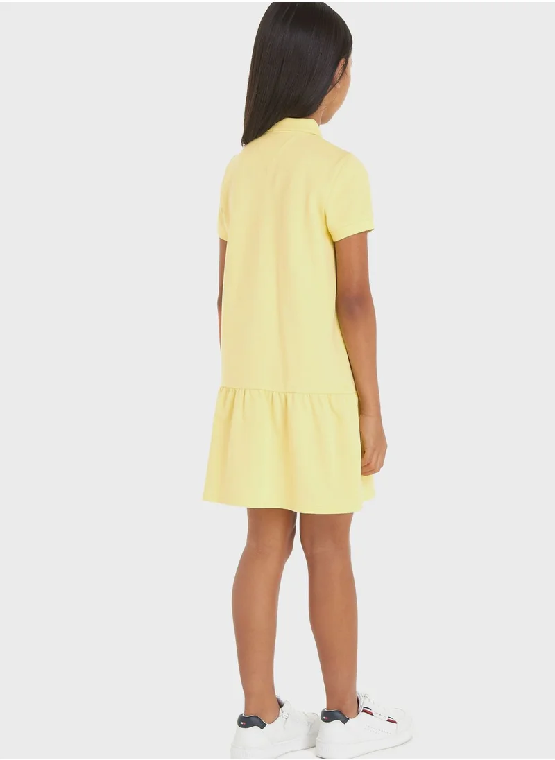 TOMMY HILFIGER Drop Waist Polo Dress
