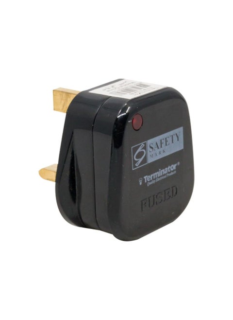 Terminator Top Plug With Indicator 13 Ampere Black Body