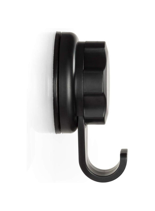 COMPACTOR 2-Piece Bestlock Suction Cup Wall Mount Storage Hooks Black 8 x 5.4 x 4 cm RAN9771 - Image 4