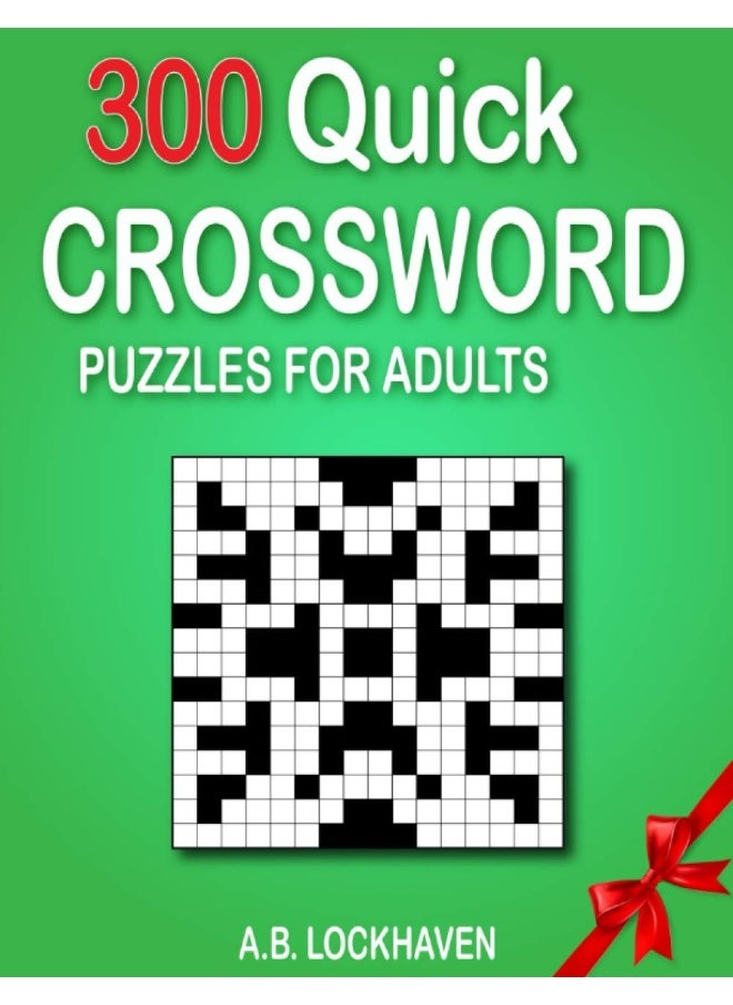 300 Quick Crossword Puzzles for Adults  - Image 1