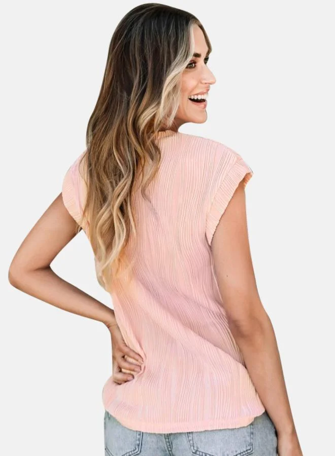 يونيكي Striped Extended Sleeves Top