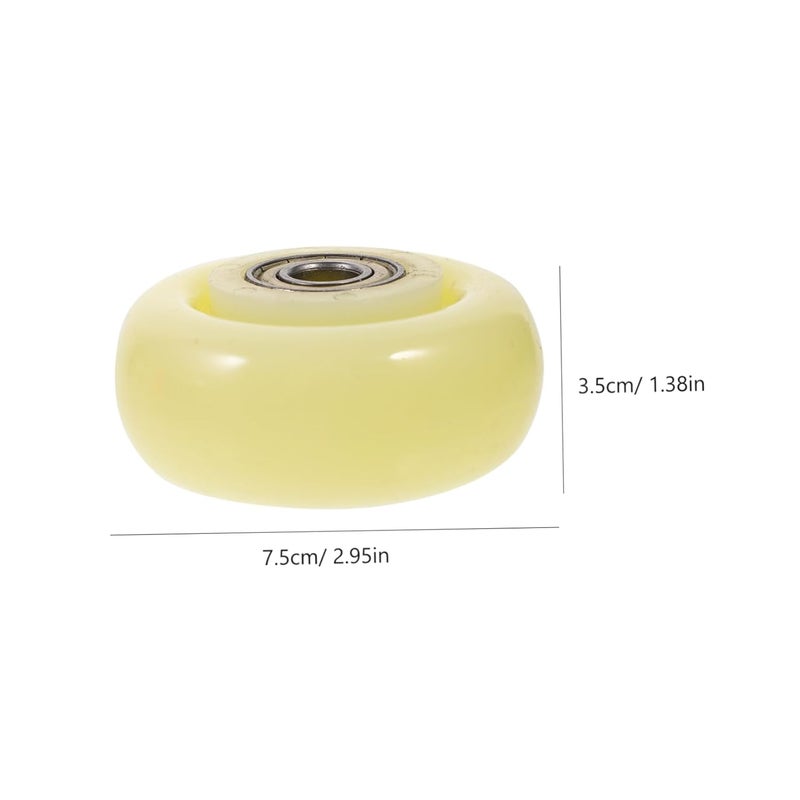 عجلة دليل ثقيلة 3 بوصة صامتة من النايلون بكرة توجيه محمل كروي لعربات اليد والسقالات - Image 3