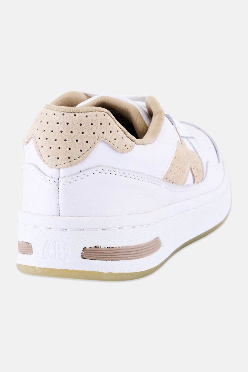 UNDER ARMOUR أحذية خارجية للنساء من Court 96 مزودة بأربطة، بيضاء - Image 3