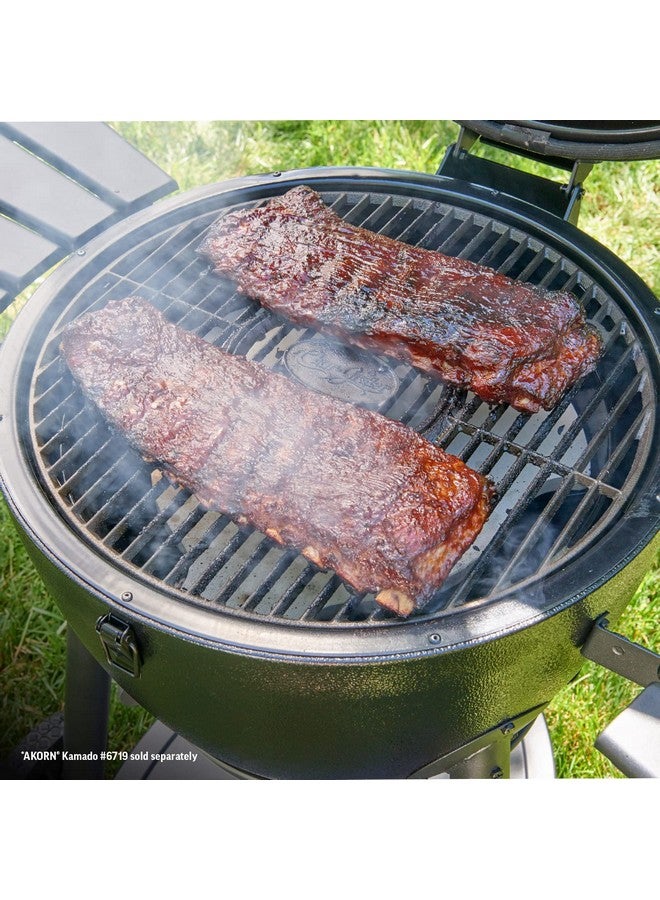 تشار جريلر شواية الفحم Char-Griller® AKORN ومدخن الفحم، ملحق حجر تدخين سيراميكي لطرق التدخين غير المباشرة للشواء البطيء والمنخفض، باللون العاجي، 15 بوصة طول × 15 بوصة عرض × 1 بوصة ارتفاع، طراز 6201  - Image 3