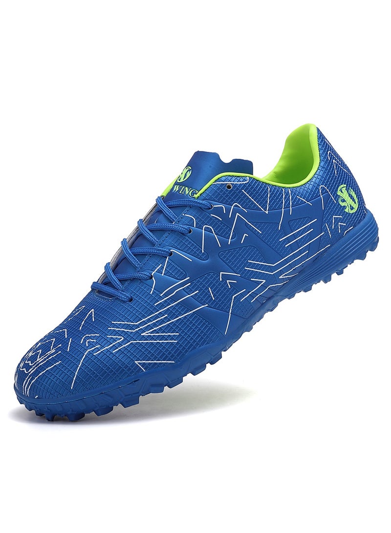 جناح السماء أحذية كرة قدم عشبية للبالغين، خفيفة الوزن مع جزء علوي صناعي متين، رياضية مع نعل خارجي مطاطي للرجال والنساء، أحذية كرة قدم، نعل IC/IN - Image 1